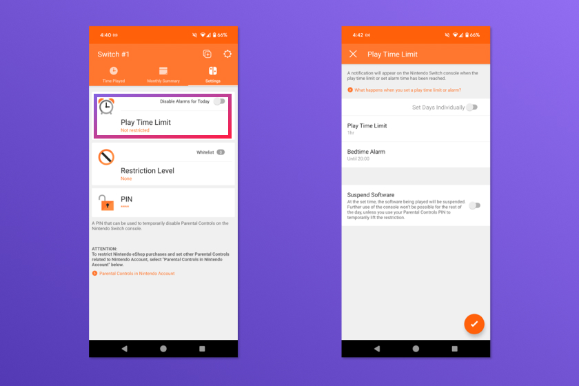 parental controls for switch features