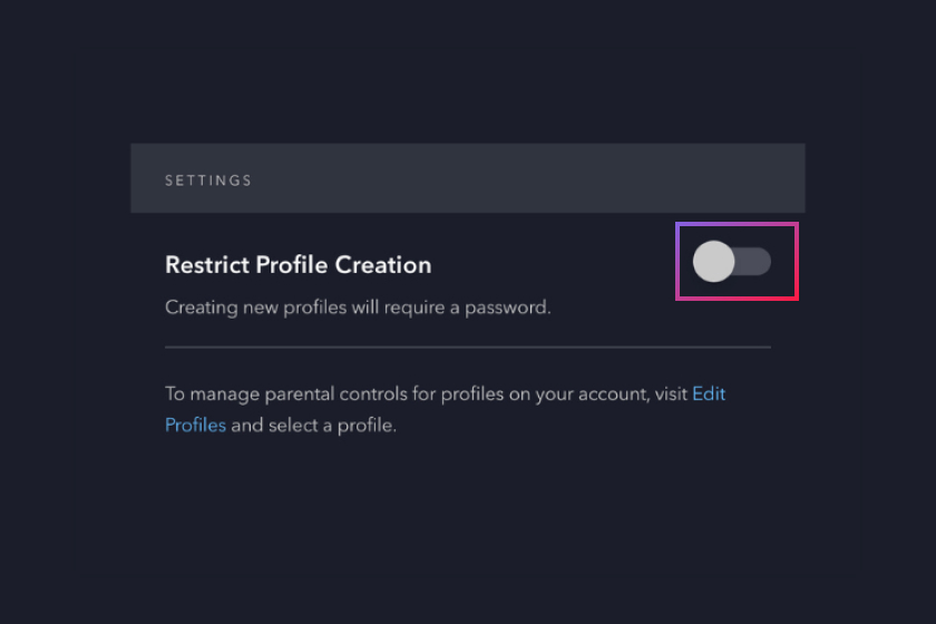 Profile Creation Restrictions on Disney+